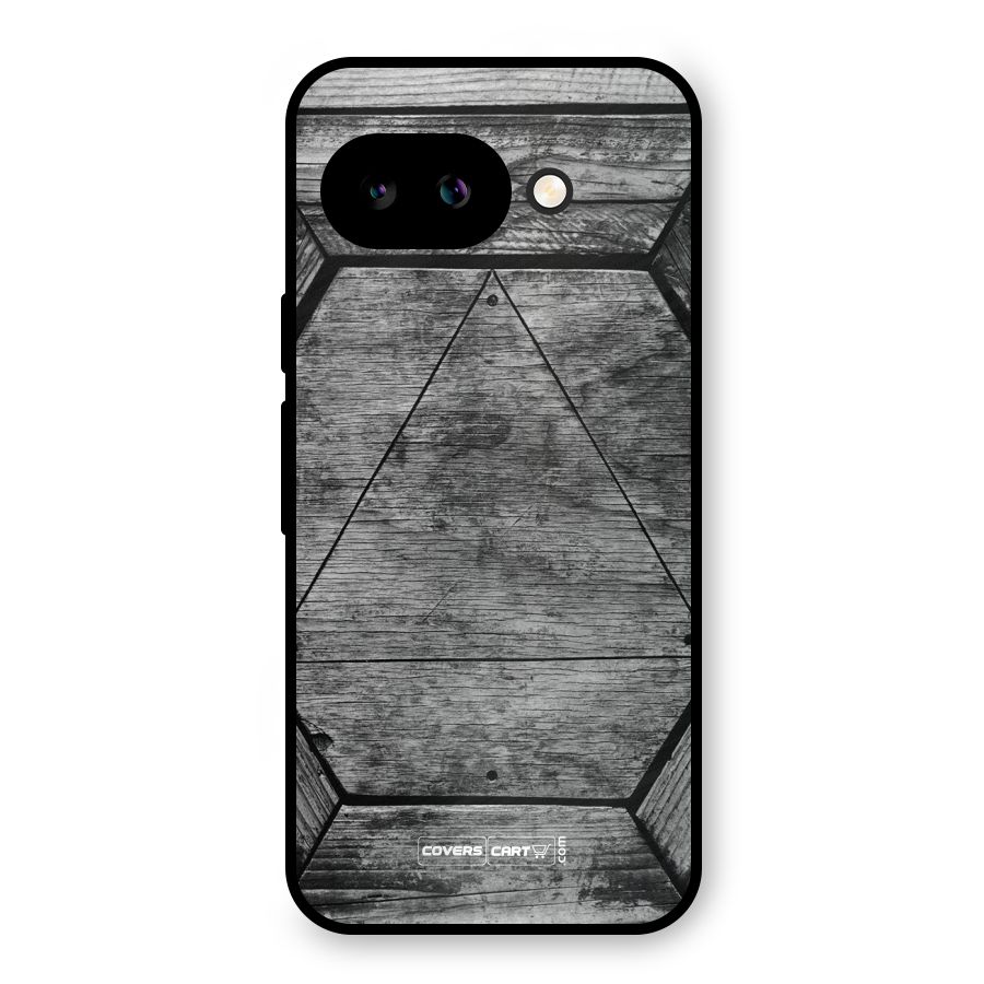 Wooden Hexagon Metal Back Case for Google Pixel 9a
