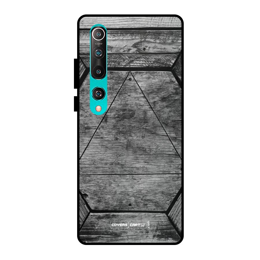 Wooden Hexagon Metal Back Case for Mi 10