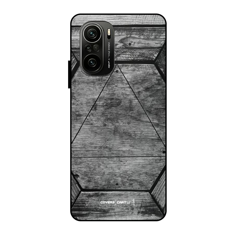Wooden Hexagon Metal Back Case for Mi 11X Pro
