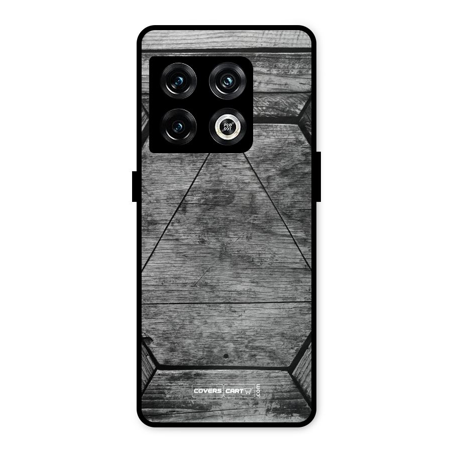 Wooden Hexagon Metal Back Case for OnePlus 10 Pro 5G