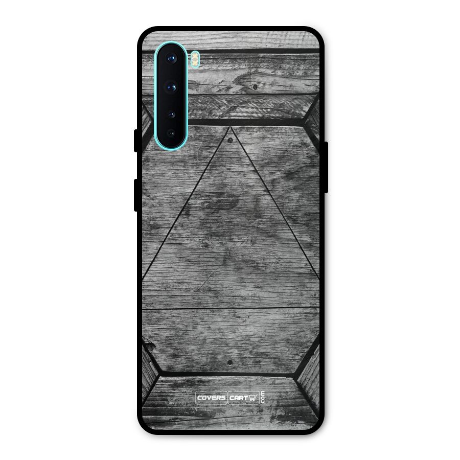 Wooden Hexagon Metal Back Case for OnePlus Nord