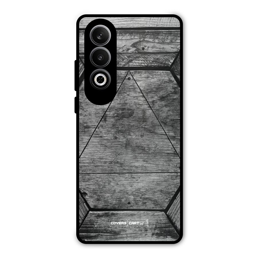 Wooden Hexagon Metal Back Case for OnePlus Nord CE4