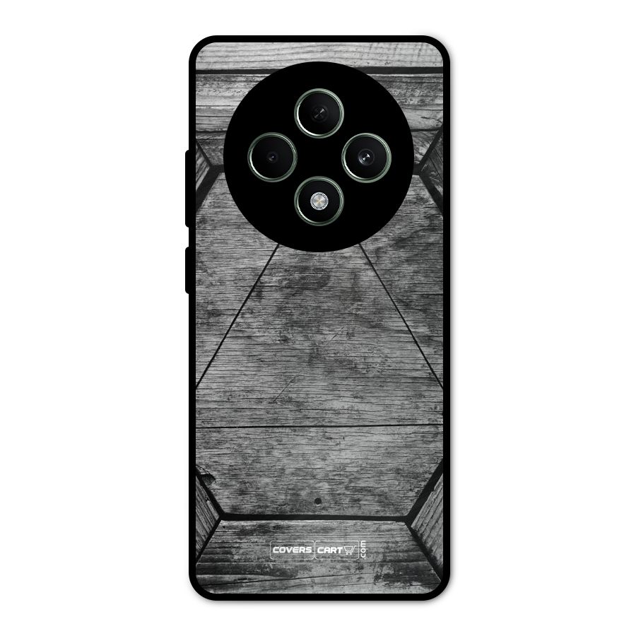 Wooden Hexagon Metal Back Case for Oppo F27