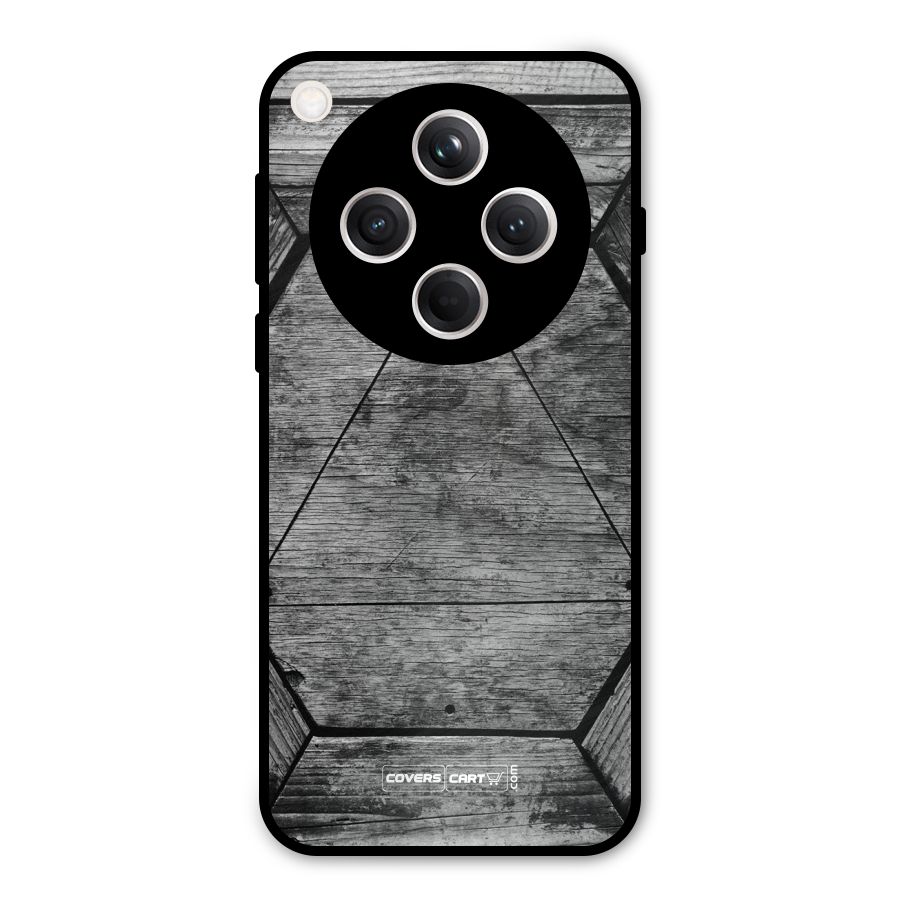Wooden Hexagon Metal Back Case for Oppo Find X8