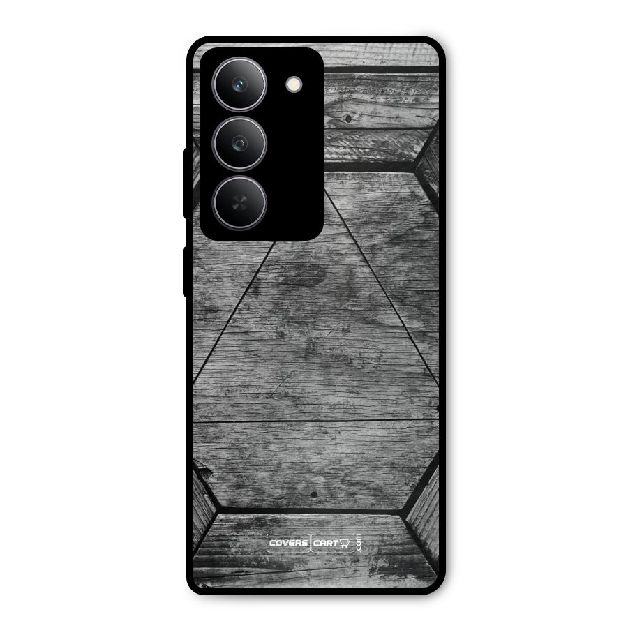 Wooden Hexagon Metal Back Case for Realme 14x