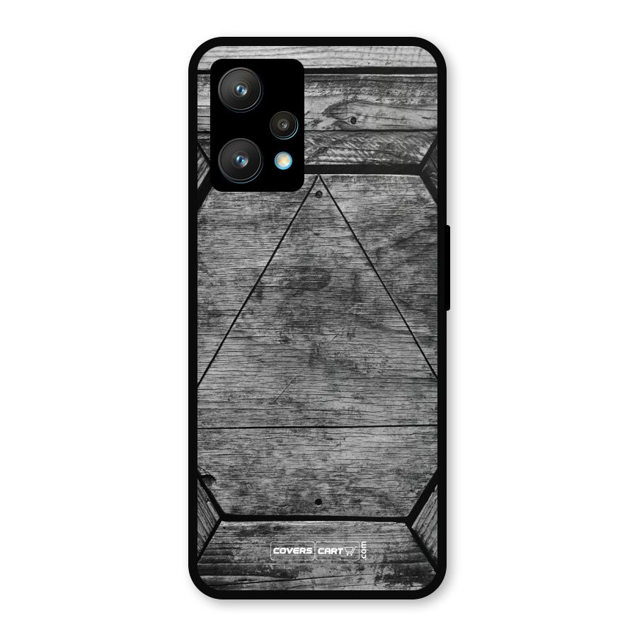 Wooden Hexagon Metal Back Case for Realme 9 Pro Plus 5G