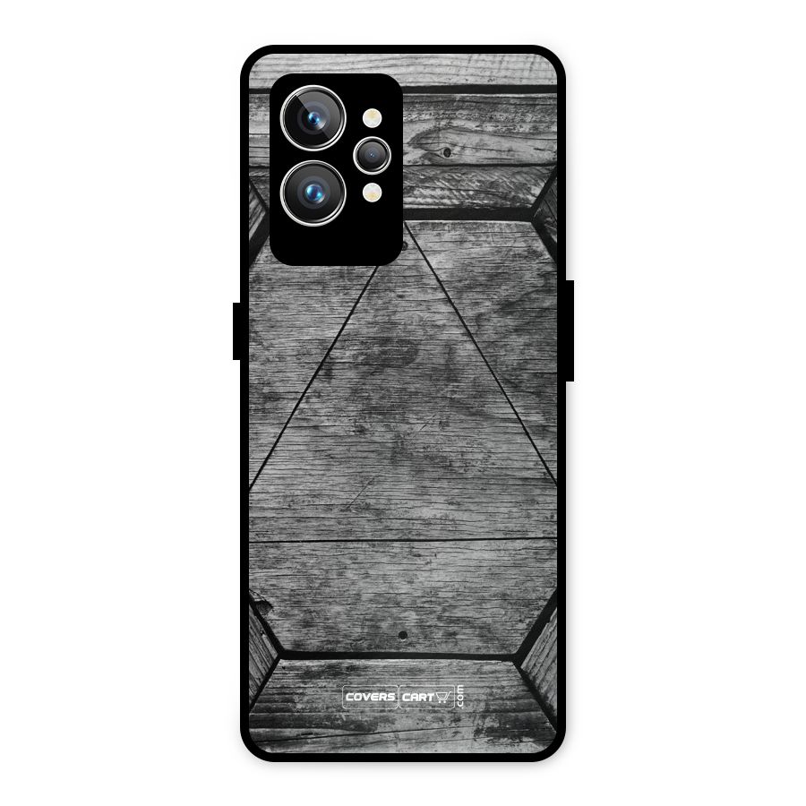 Wooden Hexagon Metal Back Case for Realme GT2 Pro