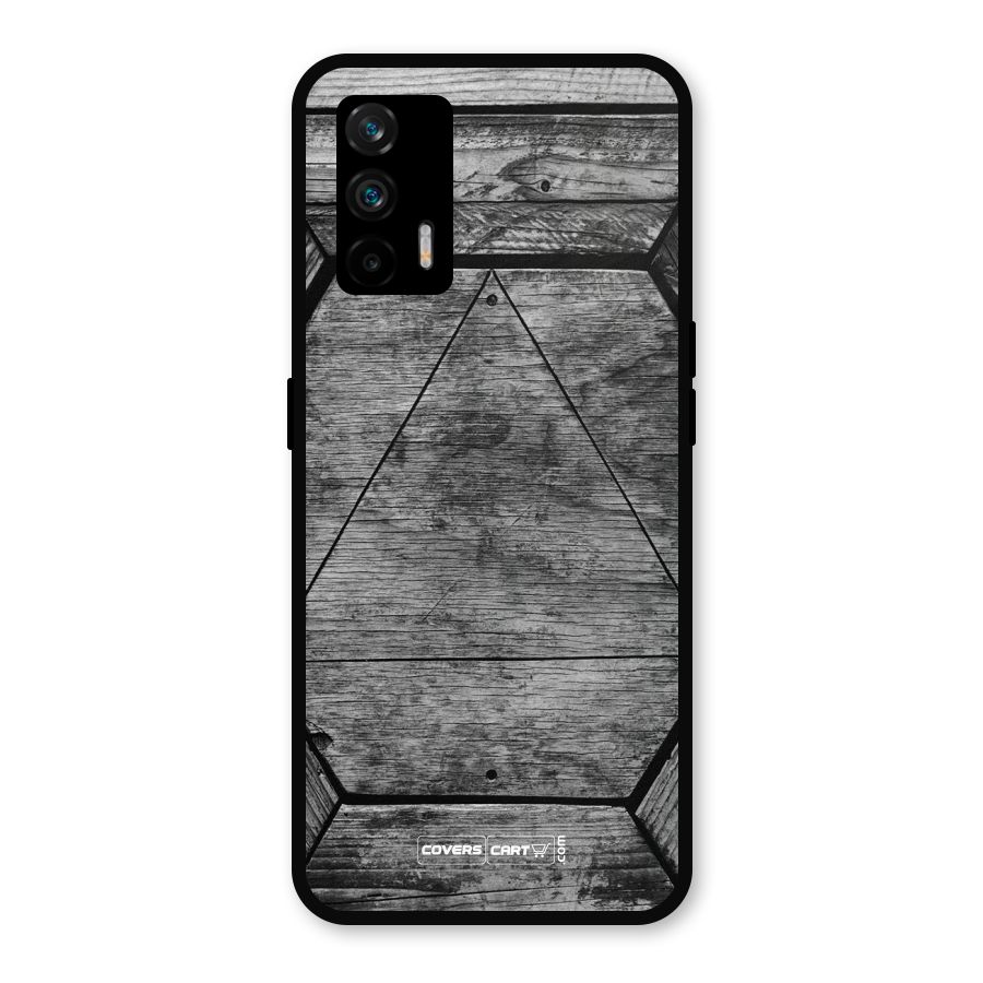 Wooden Hexagon Metal Back Case for Realme GT 5G