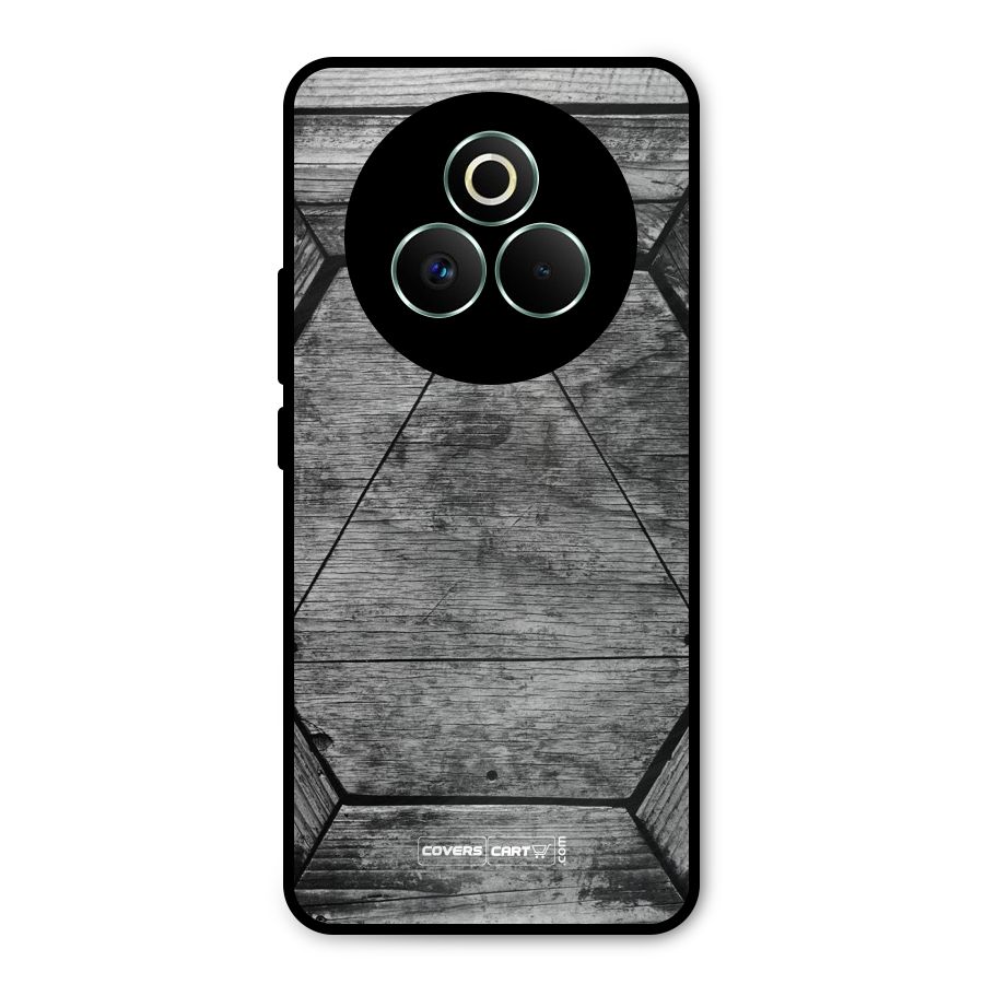 Wooden Hexagon Metal Back Case for Realme P3 Pro
