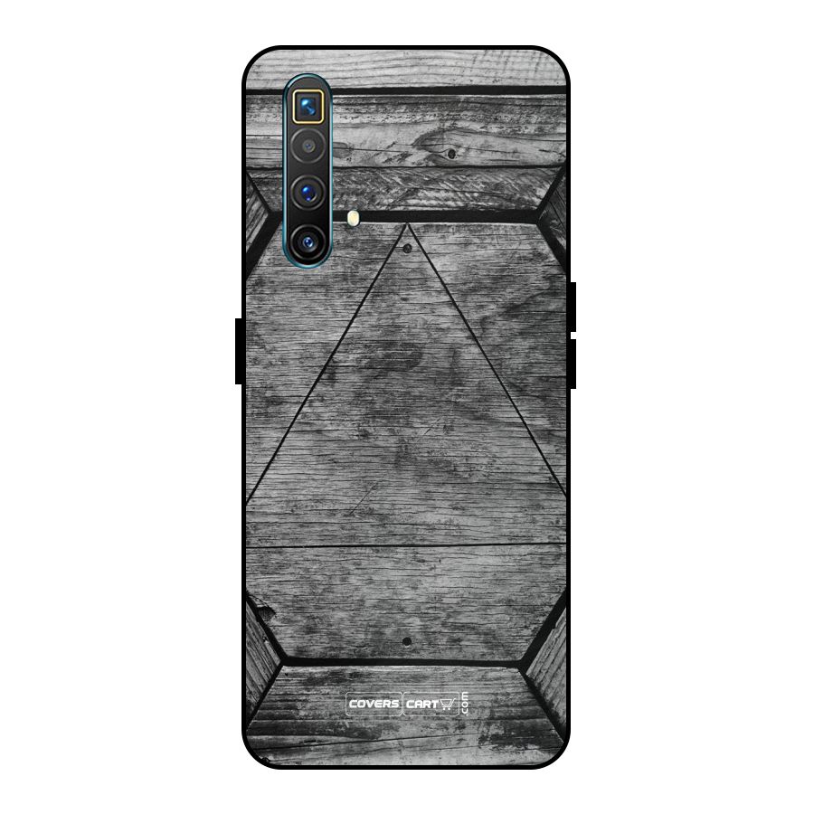 Wooden Hexagon Metal Back Case for Realme X3 SuperZoom