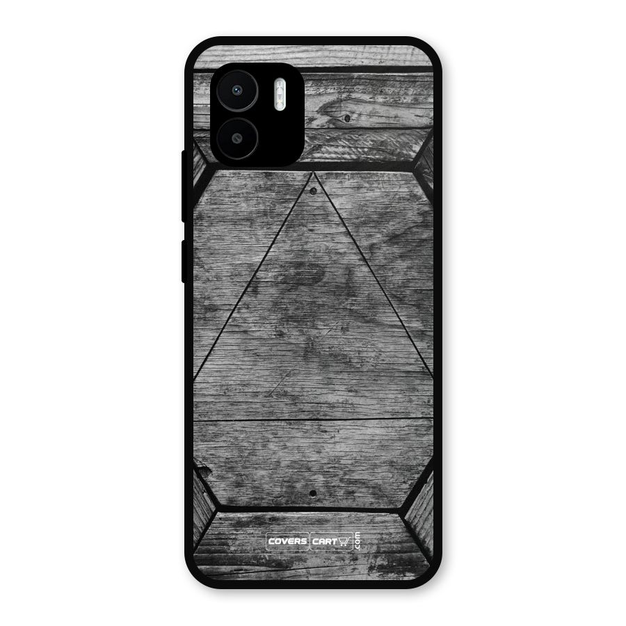 Wooden Hexagon Metal Back Case for Redmi A2