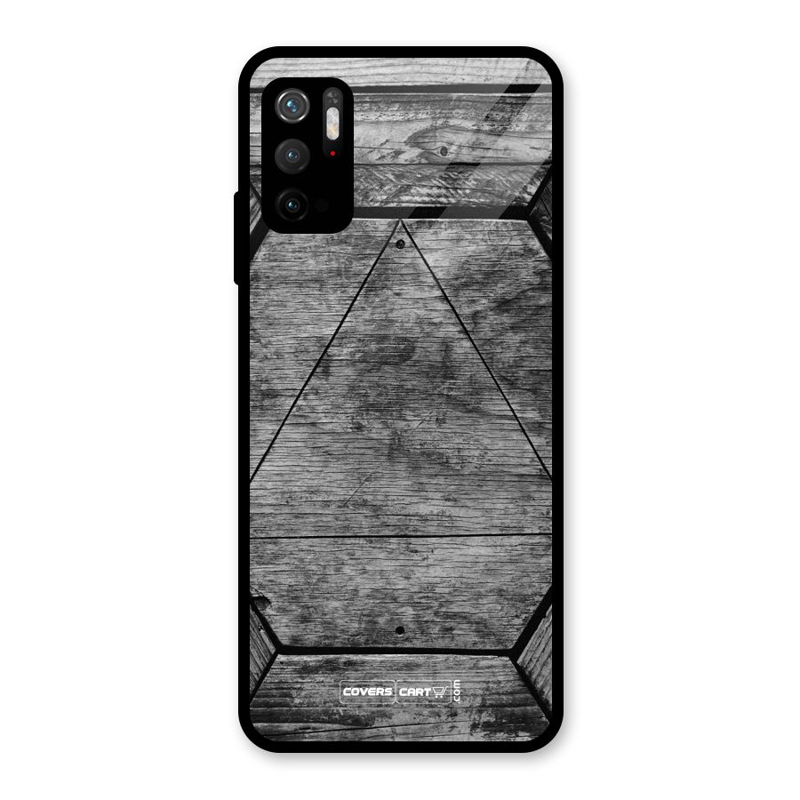 Wooden Hexagon Metal Back Case for Redmi Note 10T 5G