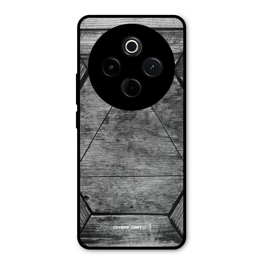 Wooden Hexagon Metal Back Case for Vivo T4