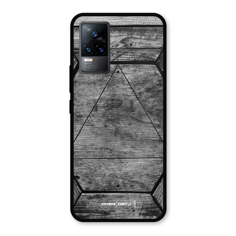 Wooden Hexagon Metal Back Case for Vivo Y73