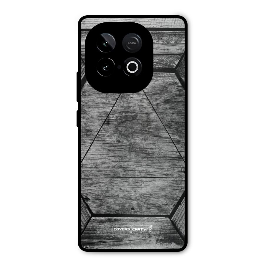 Wooden Hexagon Metal Back Case for iQOO Neo 10