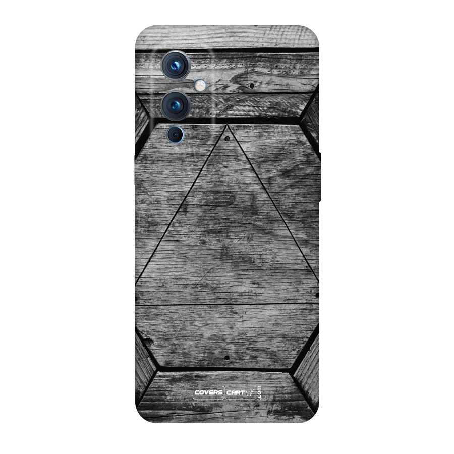 Wooden Hexagon Original Polycarbonate Back Case for OnePlus 9