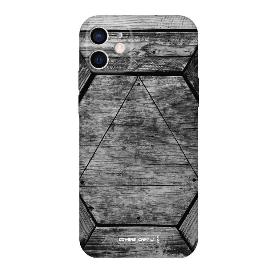 Wooden Hexagon Original Polycarbonate Back Case for iPhone 12