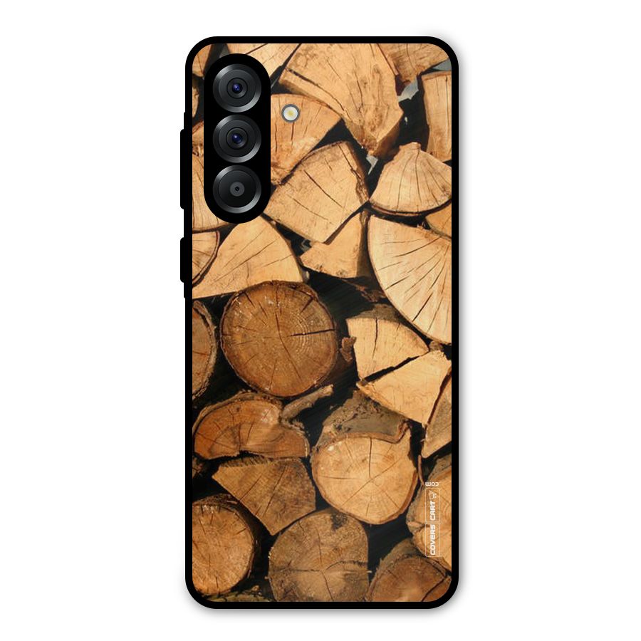 Wooden Logs Metal Back Case for Galaxy A56