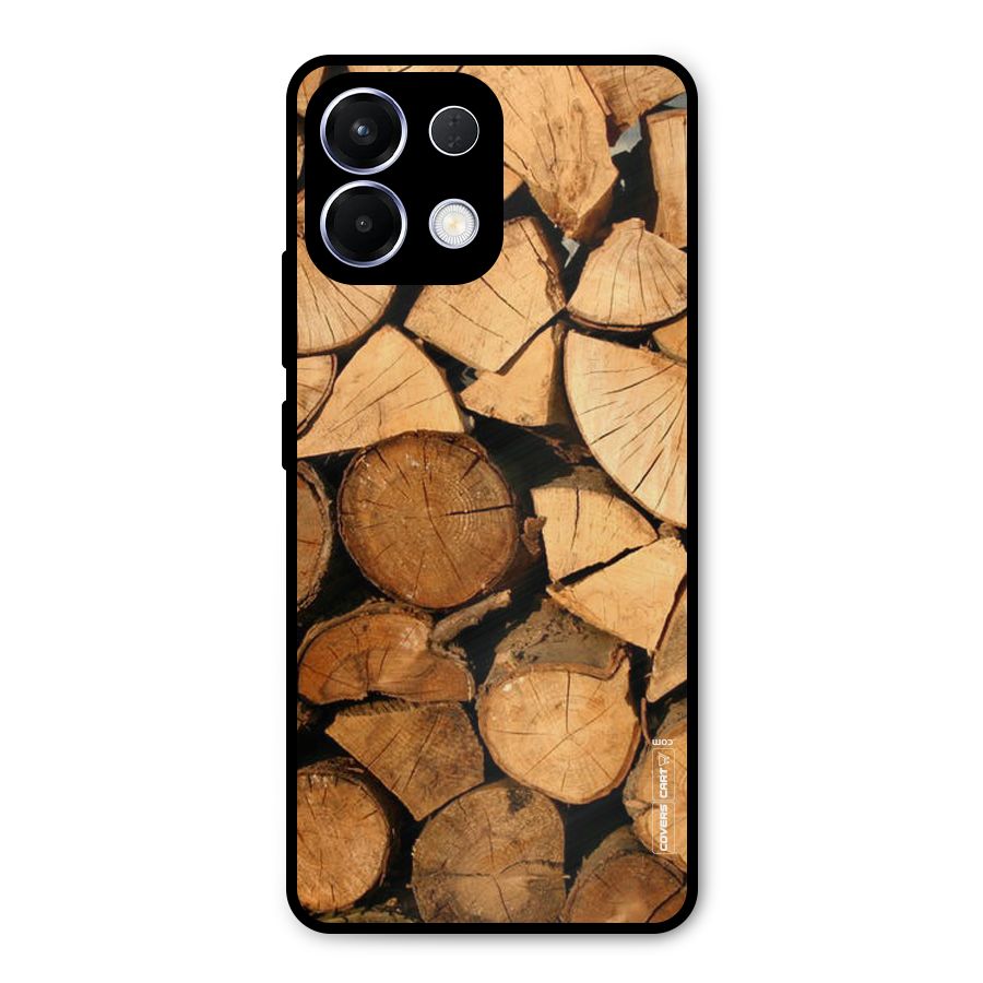 Wooden Logs Metal Back Case for Oppo K13