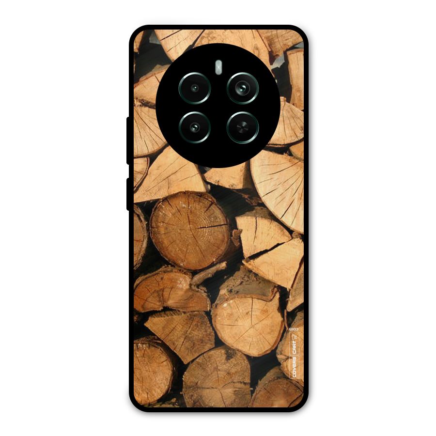 Wooden Logs Metal Back Case for Realme Narzo 70 Pro