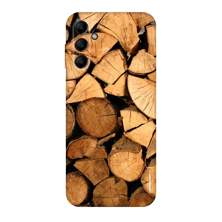 Wooden Logs Original Polycarbonate Back Case for Galaxy A14 5G