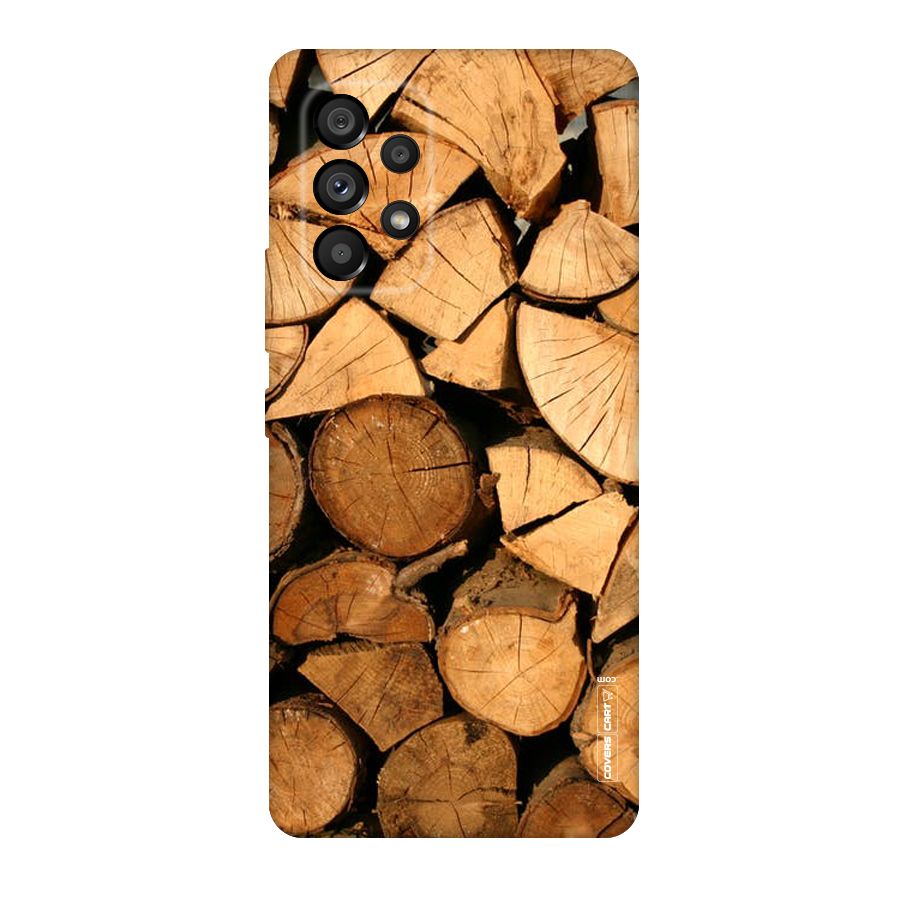 Wooden Logs Original Polycarbonate Back Case for Galaxy A53 5G