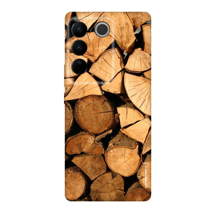 Wooden Logs Original Polycarbonate Back Case for Vivo V27