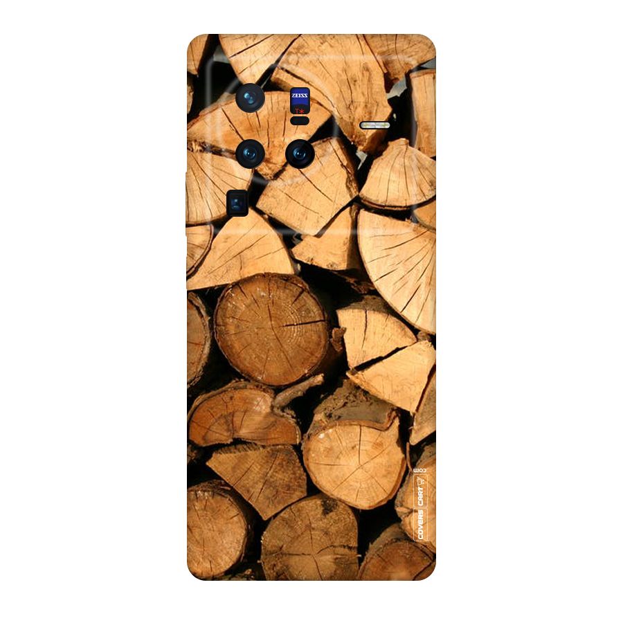 Wooden Logs Original Polycarbonate Back Case for Vivo X80