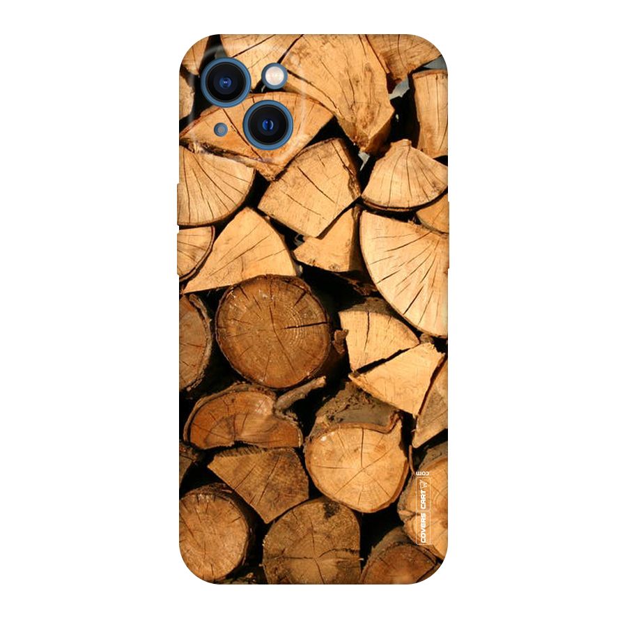 Wooden Logs Original Polycarbonate Back Case for iPhone 13