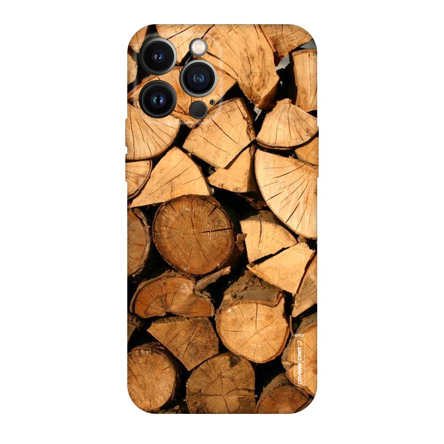 Wooden Logs Original Polycarbonate Back Case for iPhone 13 Pro Max