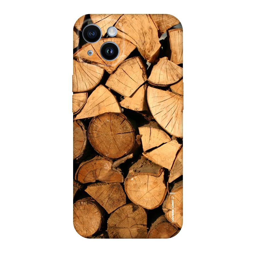 Wooden Logs Original Polycarbonate Back Case for iPhone 14