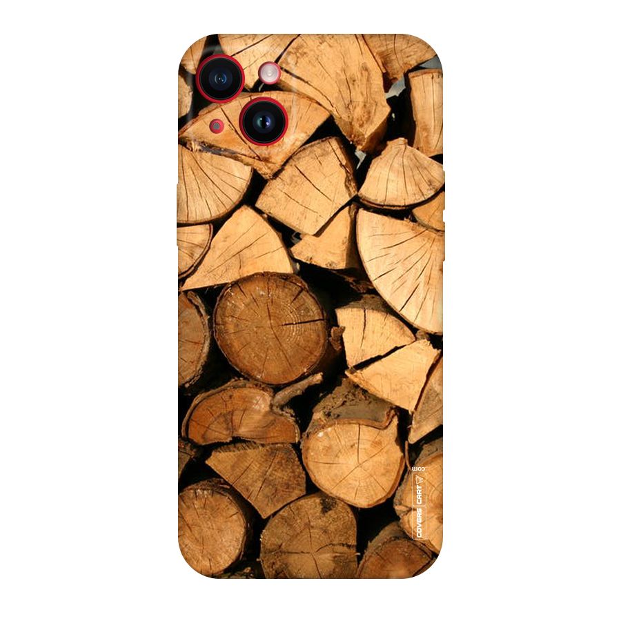 Wooden Logs Original Polycarbonate Back Case for iPhone 14 Plus