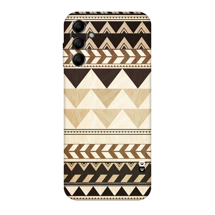 Wooden Printed Chevron Original Polycarbonate Back Case for Galaxy A14 5G