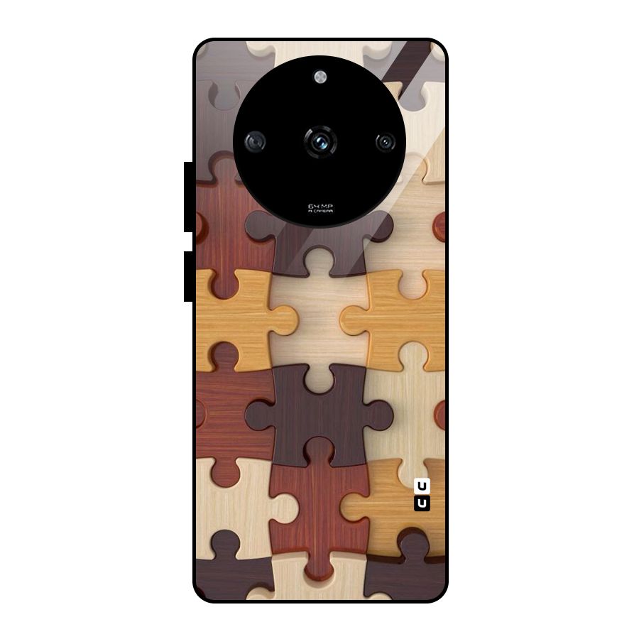 Wooden Puzzle (Printed) Glass Back Case for Realme Narzo 60 5G