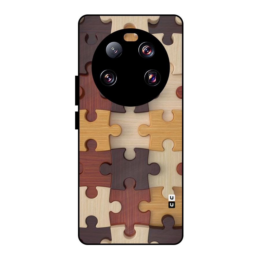 Wooden Puzzle (Printed) Metal Back Case for Xiaomi 13 Ultra