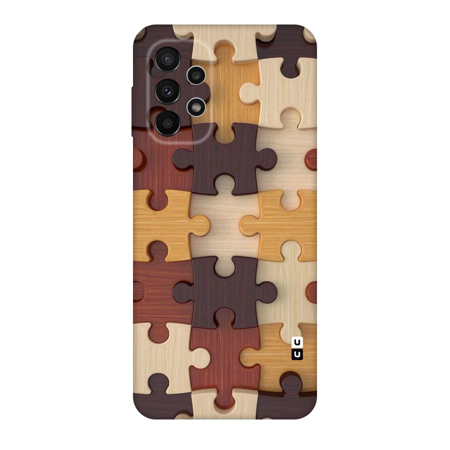 Wooden Puzzle (Printed) Original Polycarbonate Back Case for Galaxy A23