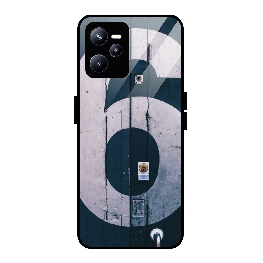 Wooden Six Glass Back Case for Realme C35