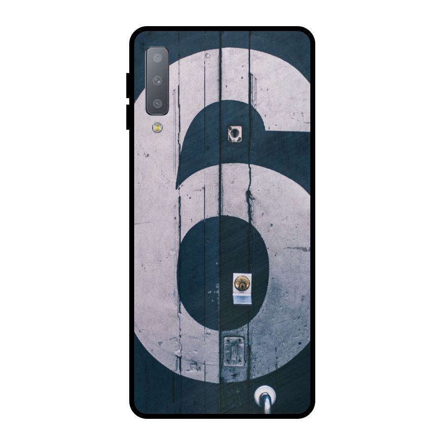 Wooden Six Metal Back Case for Galaxy A7 (2018)