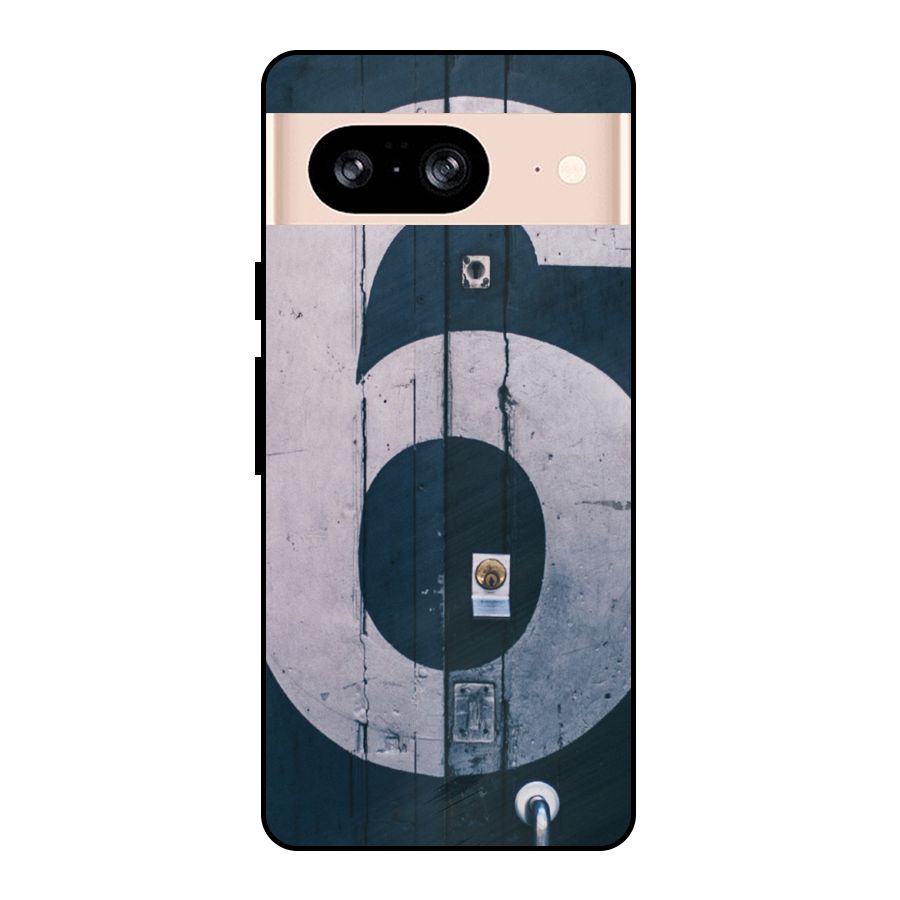 Wooden Six Metal Back Case for Google Pixel 8