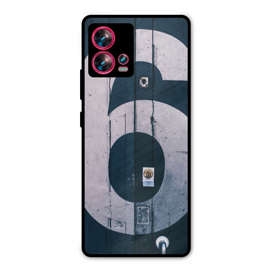 Wooden Six Metal Back Case for Motorola Edge 30 Fusion