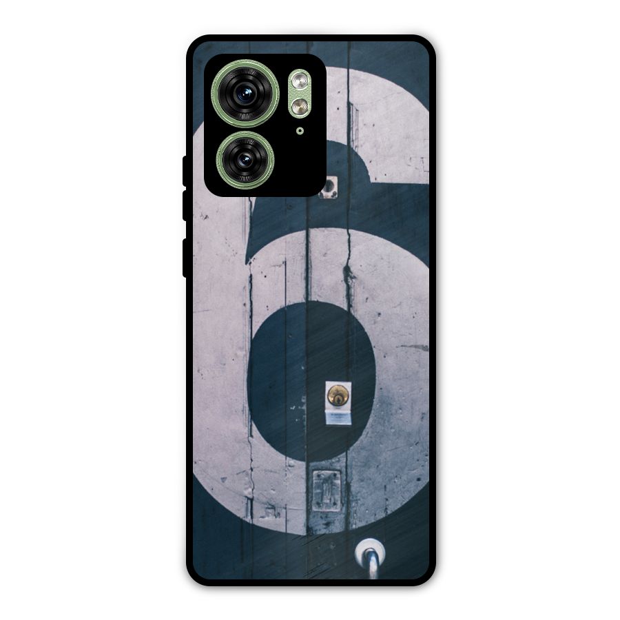 Wooden Six Metal Back Case for Motorola Edge 40 5G