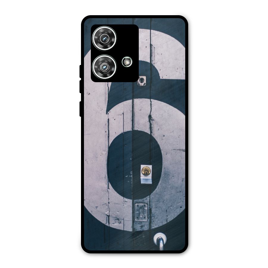 Wooden Six Metal Back Case for Motorola Edge 40 Neo