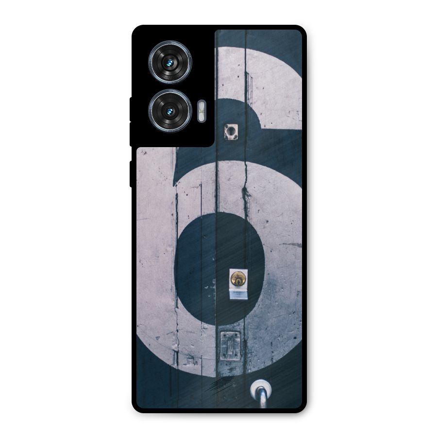 Wooden Six Metal Back Case for Motorola Edge 50 Fusion