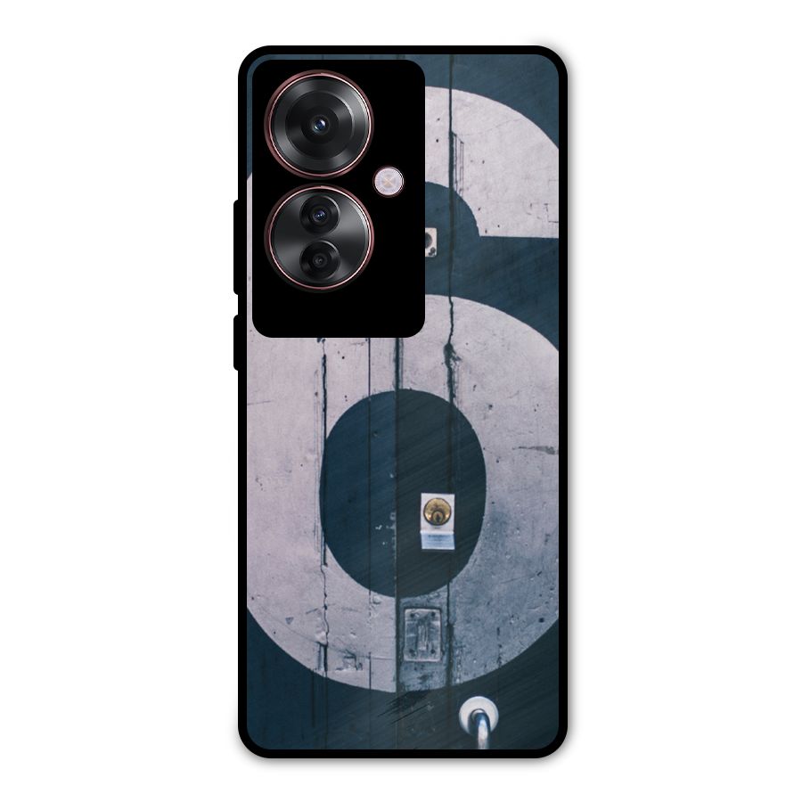 Wooden Six Metal Back Case for Oppo F25 Pro