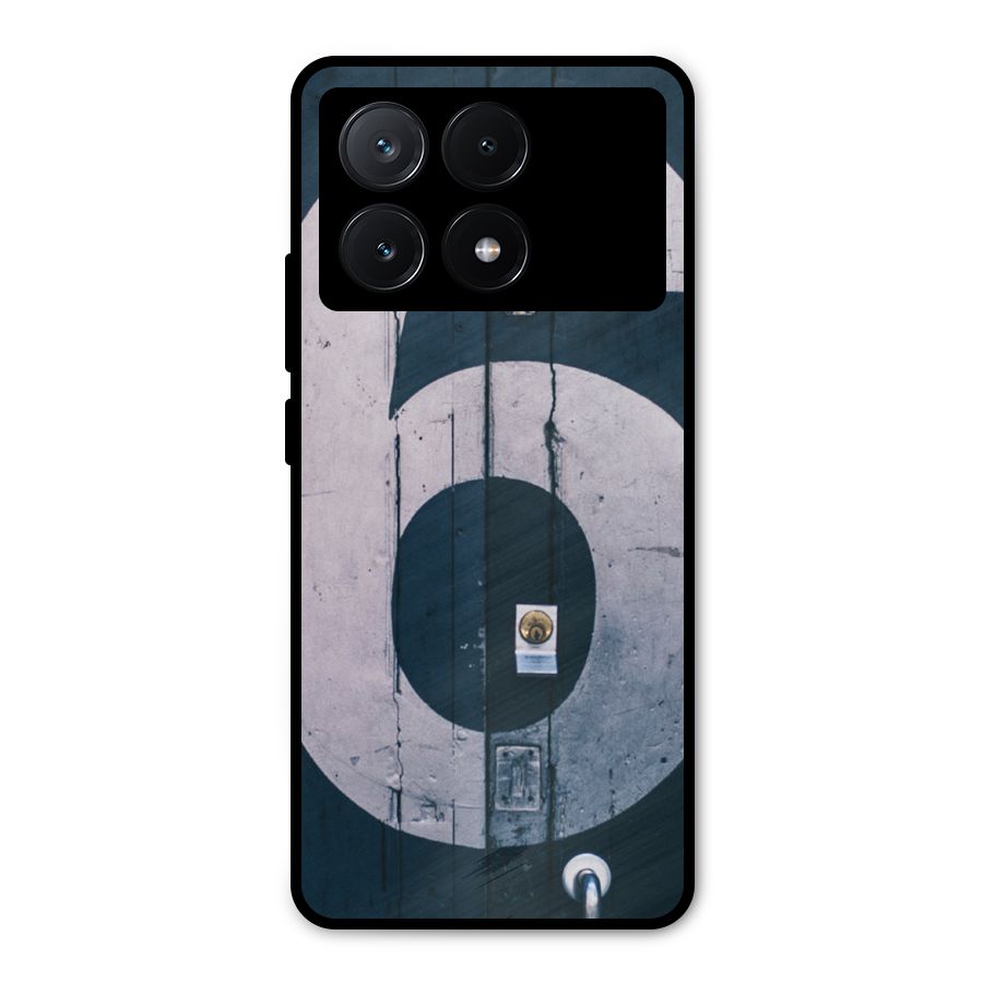 Wooden Six Metal Back Case for Poco X6 Pro