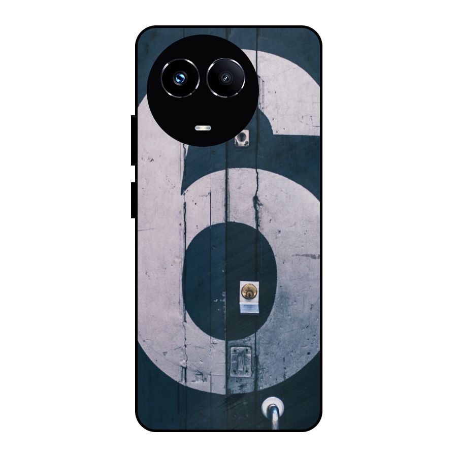 Wooden Six Metal Back Case for Realme 11X