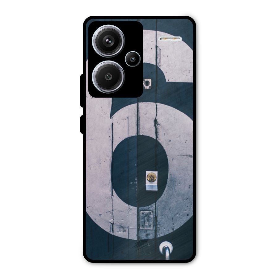 Wooden Six Metal Back Case for Redmi Note 13 Pro Plus