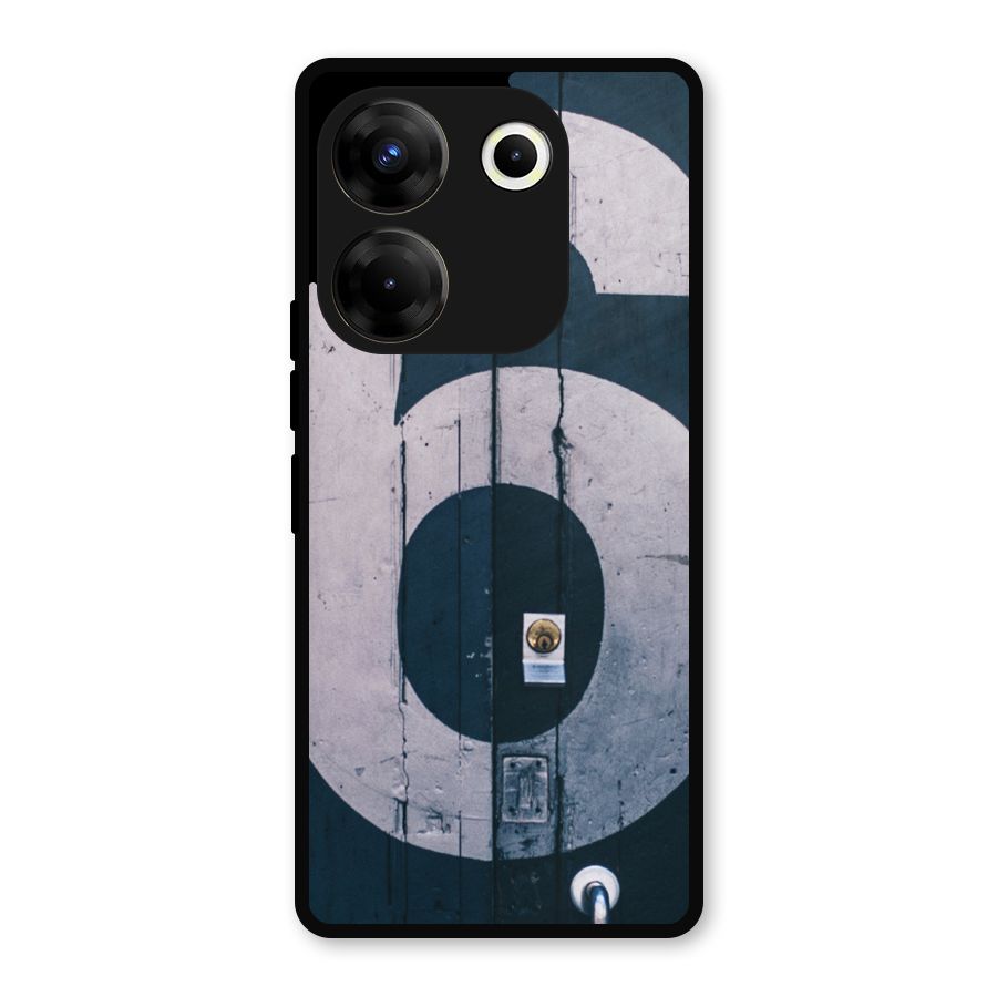 Wooden Six Metal Back Case for Tecno Camon 20