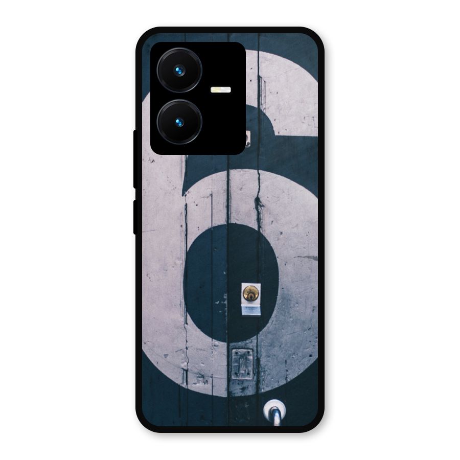 Wooden Six Metal Back Case for Vivo Y22