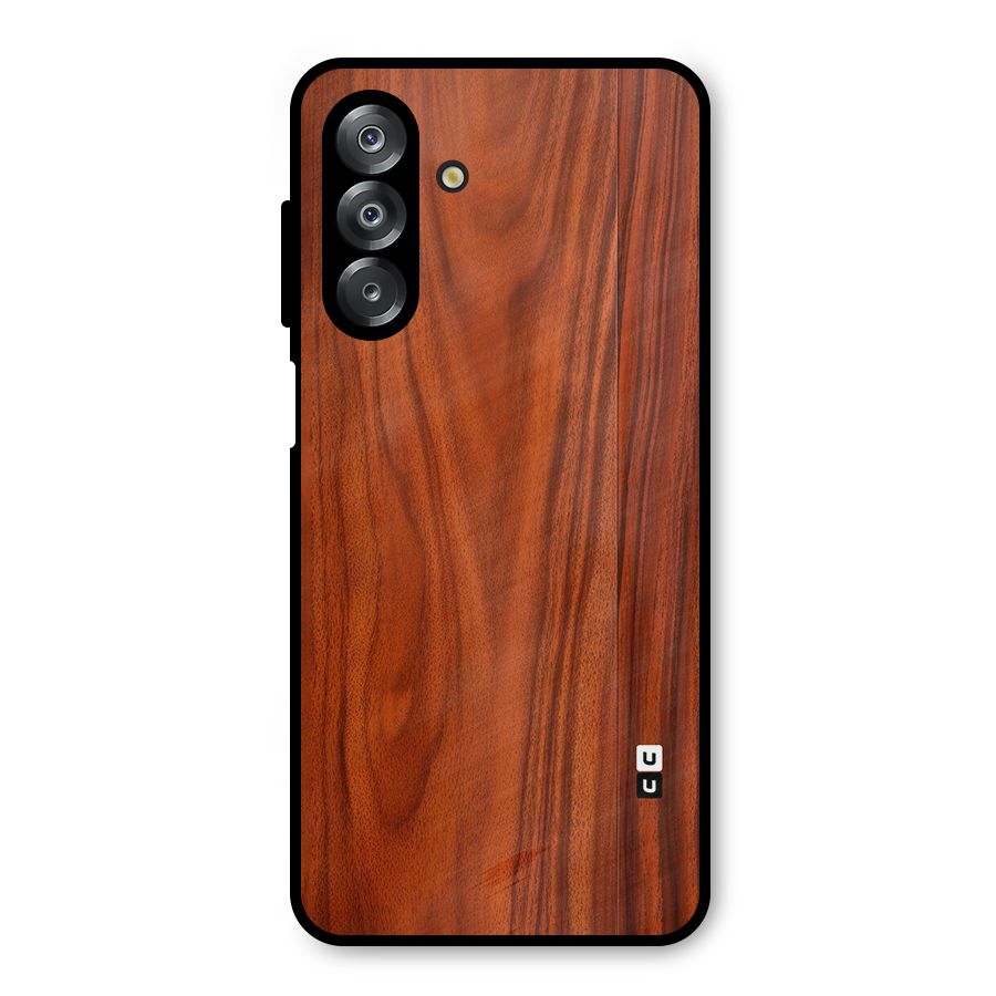 Wooden Texture Printed Metal Back Case for Galaxy A26
